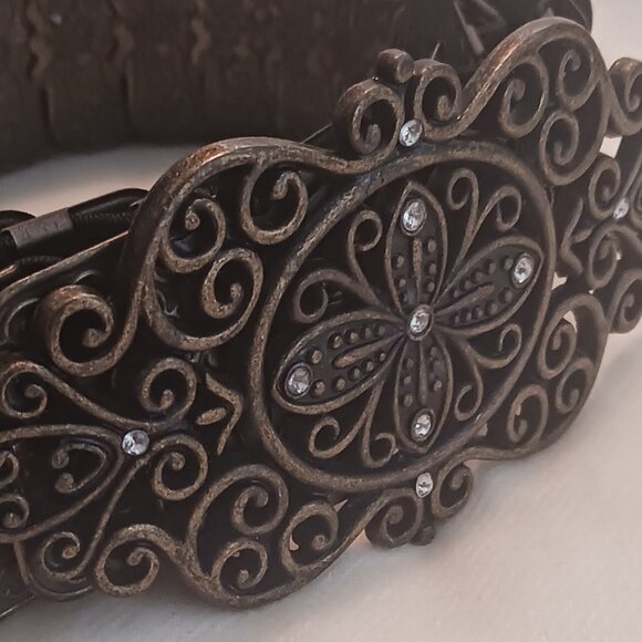 Copper Toned Metal Flexible Belt - Picture 2 of 4